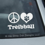 Peace Love Treibball Stickers