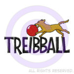 Cartoon Treibball Embroidery