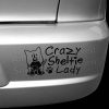 Crazy Sheltie Lady Bumper Sticker