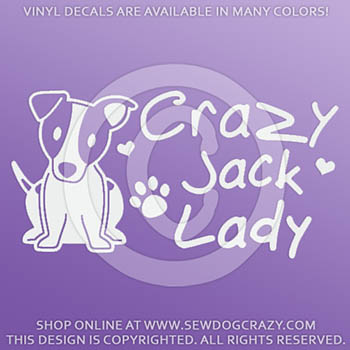 Crazy Jack Russell Terrier Decals