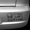 Crazy Lab Lady Bumper Sticker