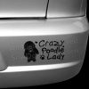 Crazy Poodle Lady Bumper Sticker