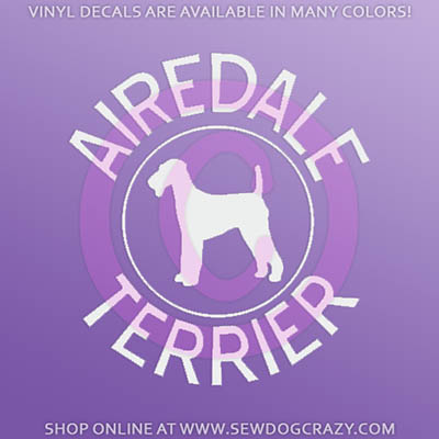 Airedale Terrier Car Sticker