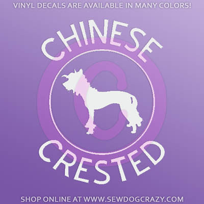 Chinese Crested Car Sticker
