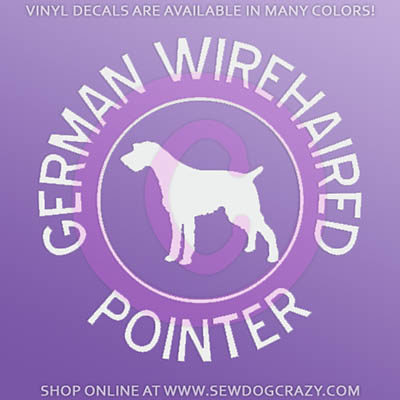 German Wirehaired Pointer Car Window Sticker