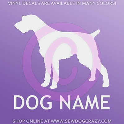 Personalized German Wirehaired Pointer Decals