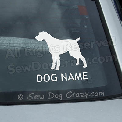 Personalized German Wirehaired Pointer Decal