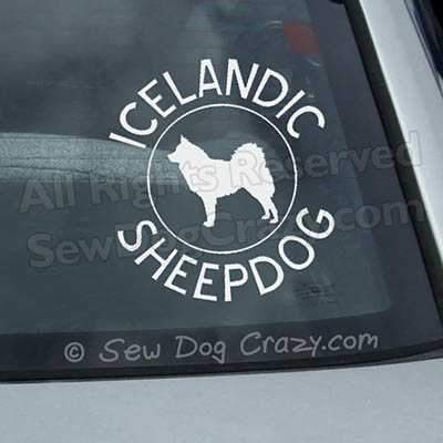 Breed Circle Icelandic Sheepdog Decal
