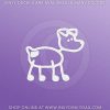 Jack Russell Terrier Stick Figure sticker