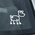 Jack Russell Stick Figure Decal