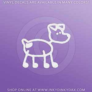 Jack Russell Terrier Stick Figure sticker