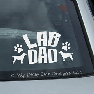 Lab Dad Decal