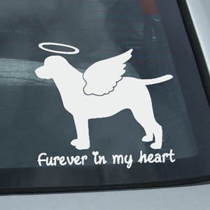 Angel Labrador Retriever Car Sticker