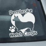 Love Pembroke Welsh Corgis Car Stickers