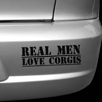 Real Men Love Corgis Decal