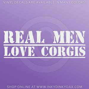 Real Men Love Corgis Sticker