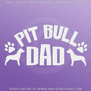 Pit Bull Dad Decal