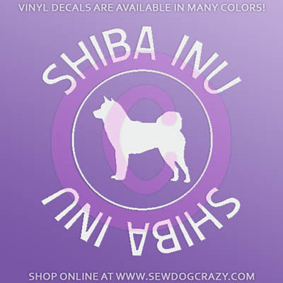 Shiba Inu Car Window Sticker