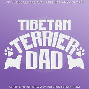 Tibetan Terrier Dad Sticker