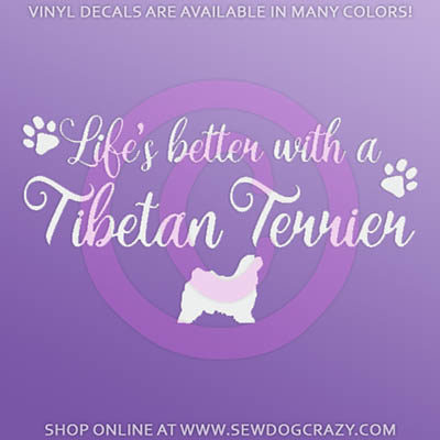 Tibetan Terrier Car Stickers