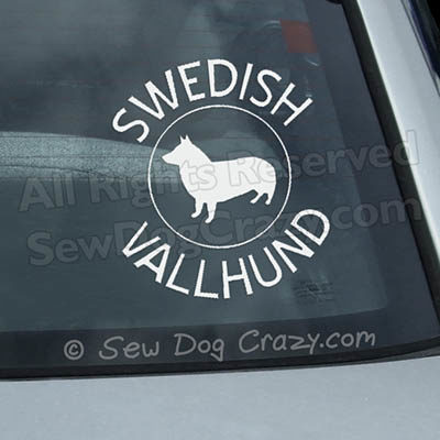 Swedish Vallhund Car Stickers