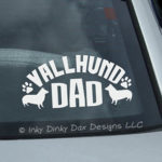 Swedish Vallhund Dad Car Window Sticker