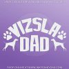 Vizsla Dad Car Decal