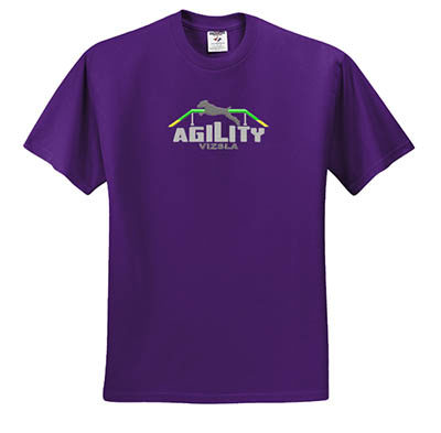 Embroidered Vizsla Agility Tshirt