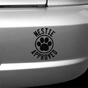 Westie Car Window Sticker