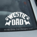 Westie Dad Car Sticker