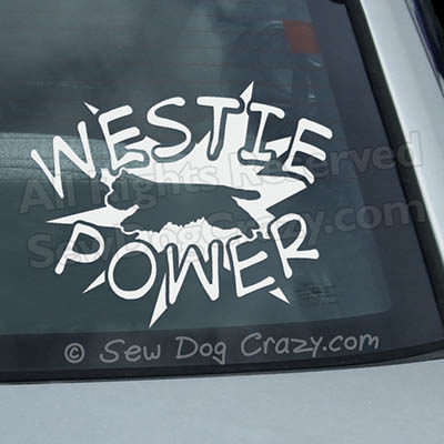 Westie Power Decal