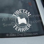 Tibetan Terrier Vinyl Decals