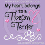 Heart Tibetan Terrier Shirts