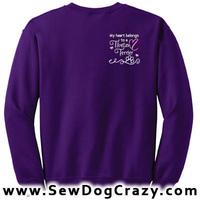 Heart Tibetan Terrier Sweatshirt