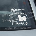 Funny Havanese Car Window Stickers