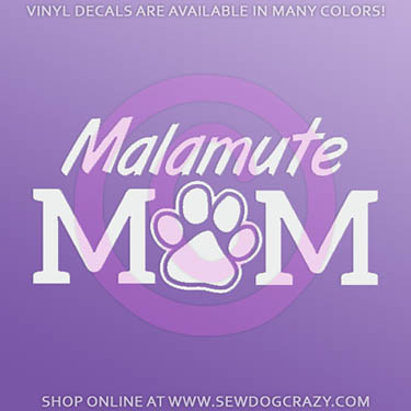 Malamute Mom Car Sticker