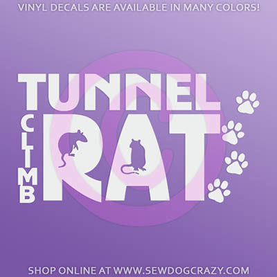 Tunnel Climb Rat Car Window Stickers