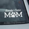 Border Collie Mom Car Window Sticker