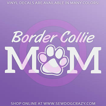 Border Collie Mom Car Sticker