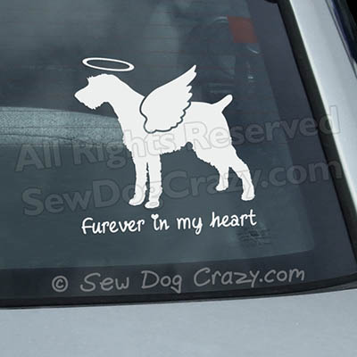 Angel German Wirehaired Pointer Decal
