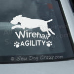 German Wirehaired Pointer Agility Stickers
