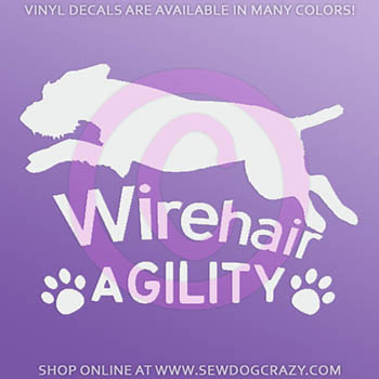 German Wirehaired Pointer Agility Decals
