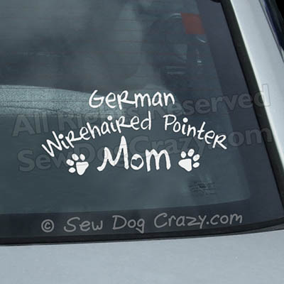 German Wirehaired Pointer Mom Stickers