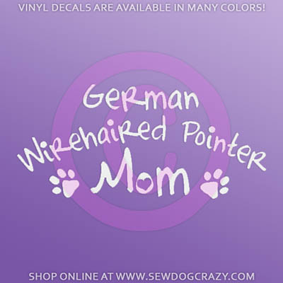 German Wirehaired Pointer Mom Decals