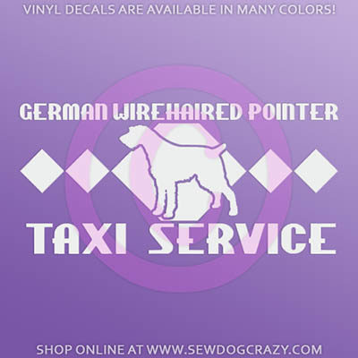 German Wirehaired Pointer Taxi Decal