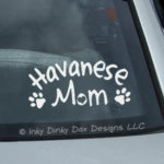 Havanese Mom Car Sticker