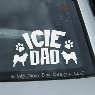Icelandic Sheepdog Dad Car Decal