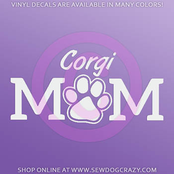 Corgi Mom Car Sticker