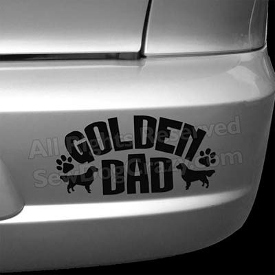 Golden Retriever Dad Bumper Sticker