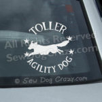 Toller Agility Car Window Stickers